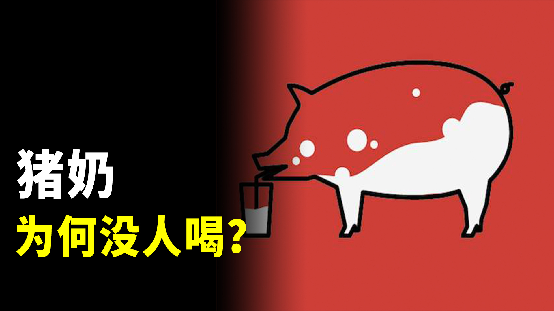 没人喝猪奶,这是为什么?